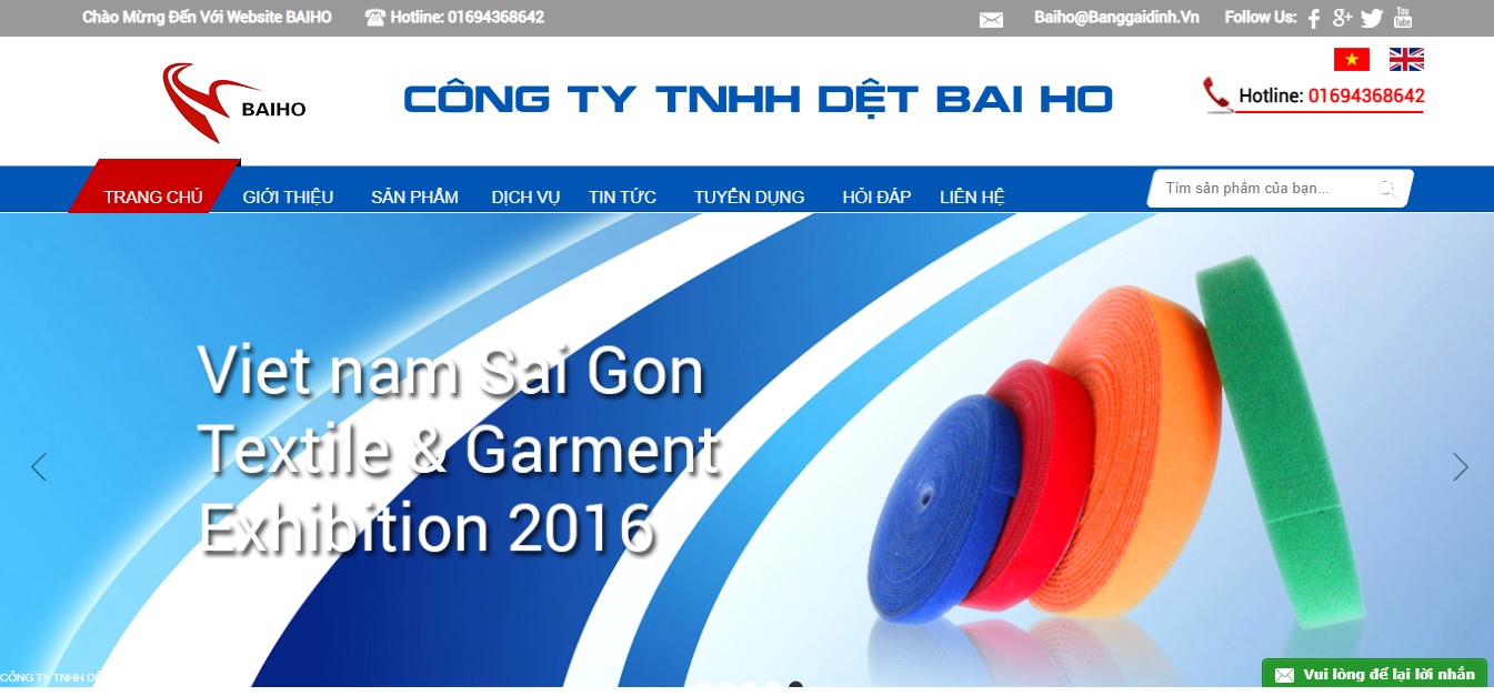 Công ty cung cấp vải và phụ liệu may Baiho Việt Nam