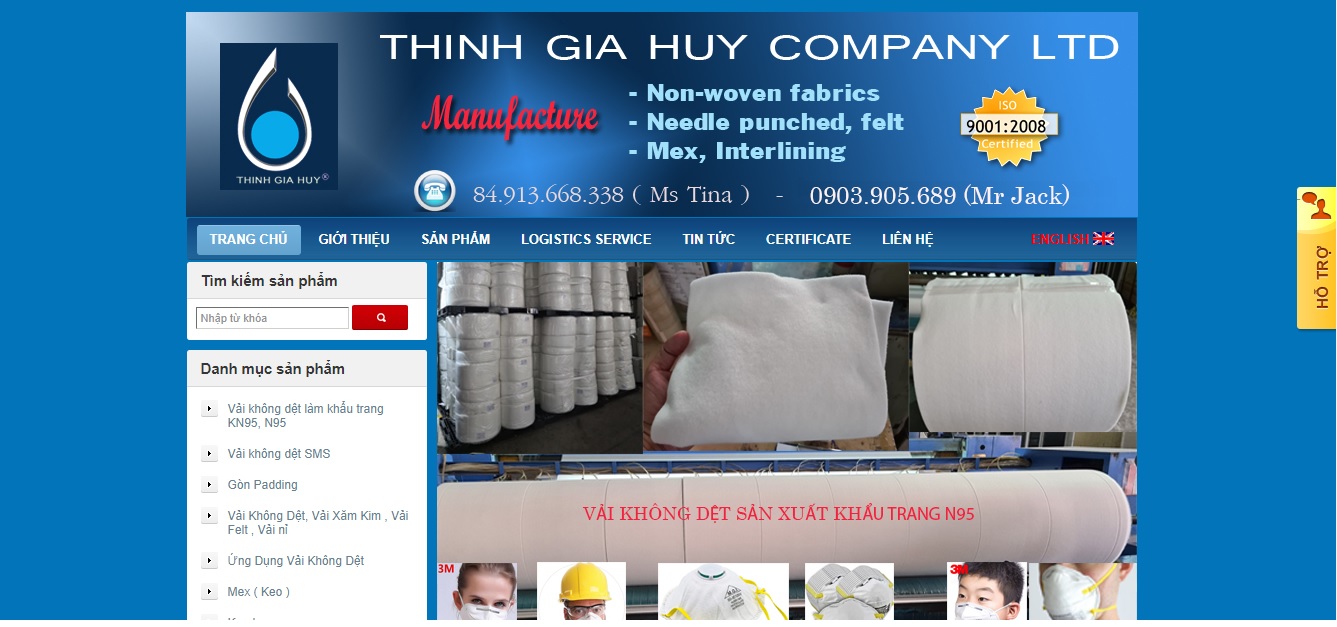 Công ty cung cấp vải và phụ liệu may Thịnh Gia Huy