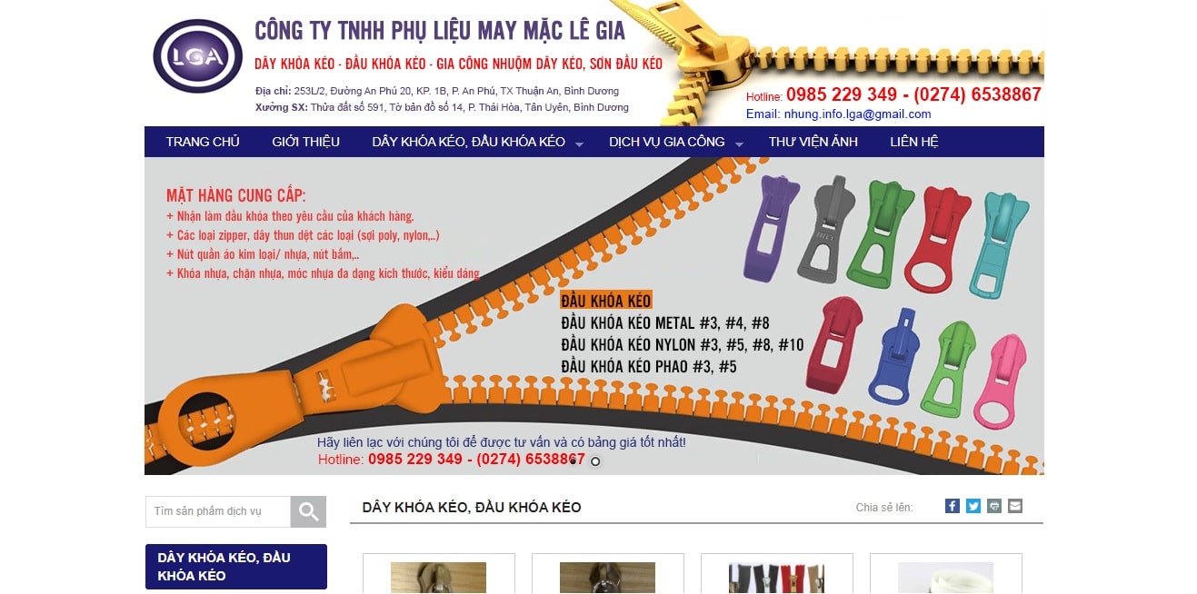 Công ty cung cấp vải và phụ liệu may mặc Lê Gia