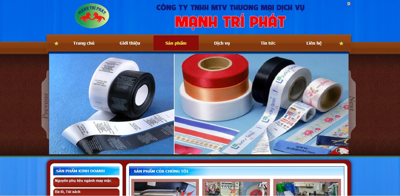 Công ty cung cấp vải và phụ liệu may mặc Mạnh Trí Phát