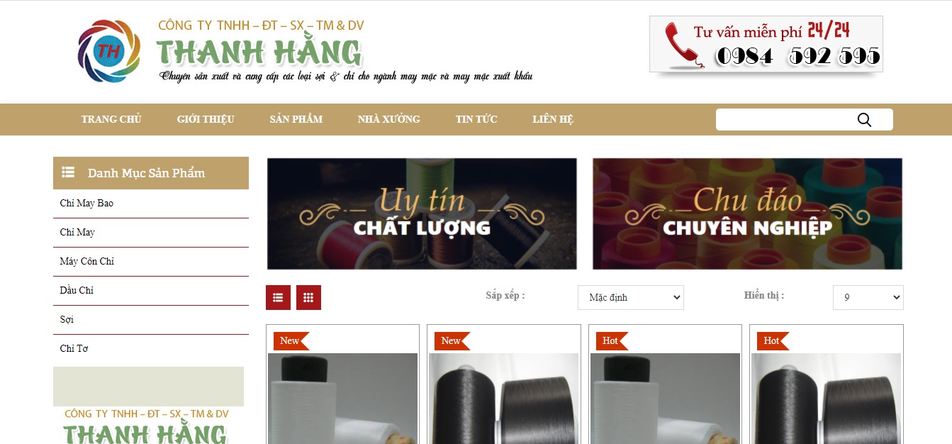 Công ty cung cấp vải và phụ liệu may mặc Thanh Hằng