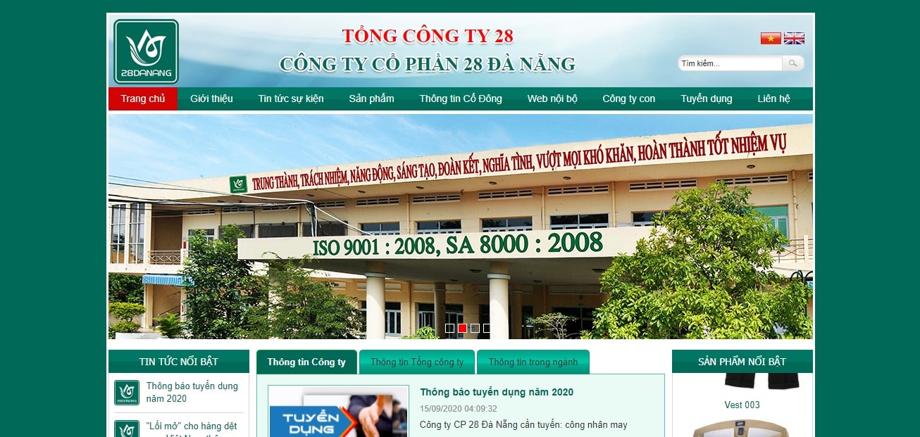 Công ty may mặc - Công ty CP 28 Đà Nẵng