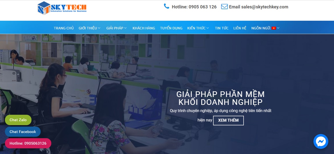 Công ty phần mềm CRM - Skytech