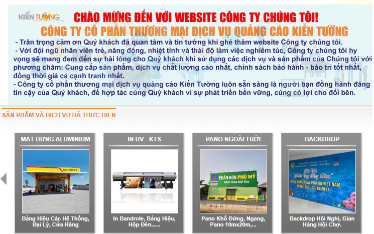 Công ty thi công bảng hiệu quảng cáo Kiến Tường