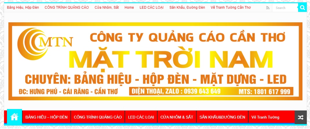 Công ty thi công bảng hiệu quảng cáo Mặt Trời Nam