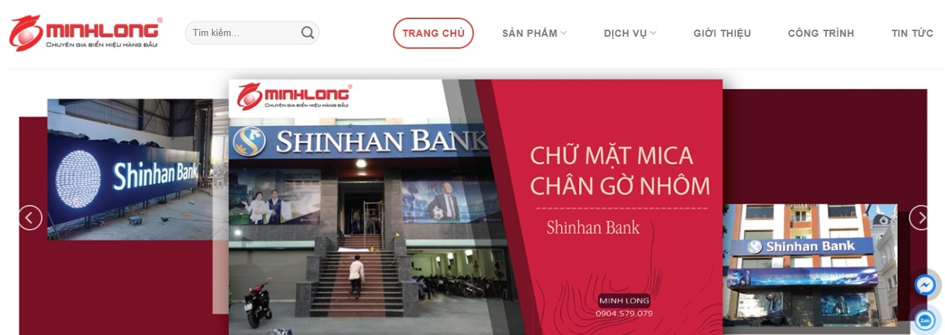 Công ty thi công bảng hiệu quảng cáo Minh Long