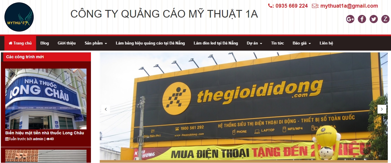 Công ty thi công bảng hiệu quảng cáo Mỹ Thuật 1A