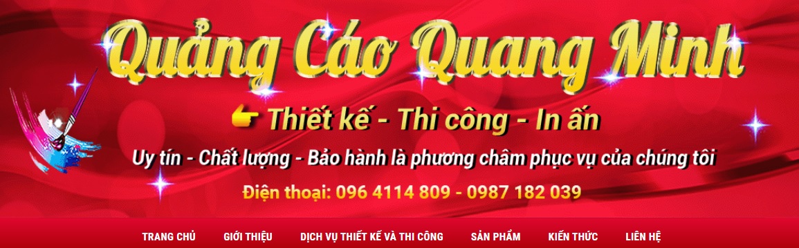 Công ty thi công bảng hiệu quảng cáo Quang Minh