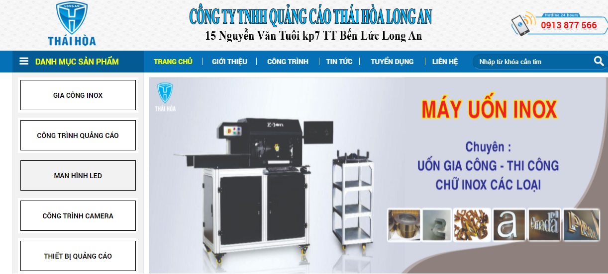 Công ty thi công bảng hiệu quảng cáo Thái Hòa