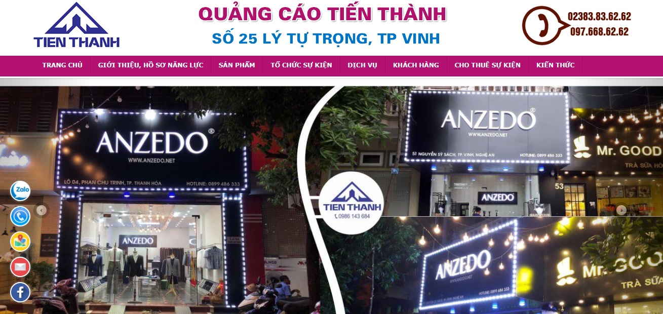 Công ty thi công bảng hiệu quảng cáo Tiến Thành