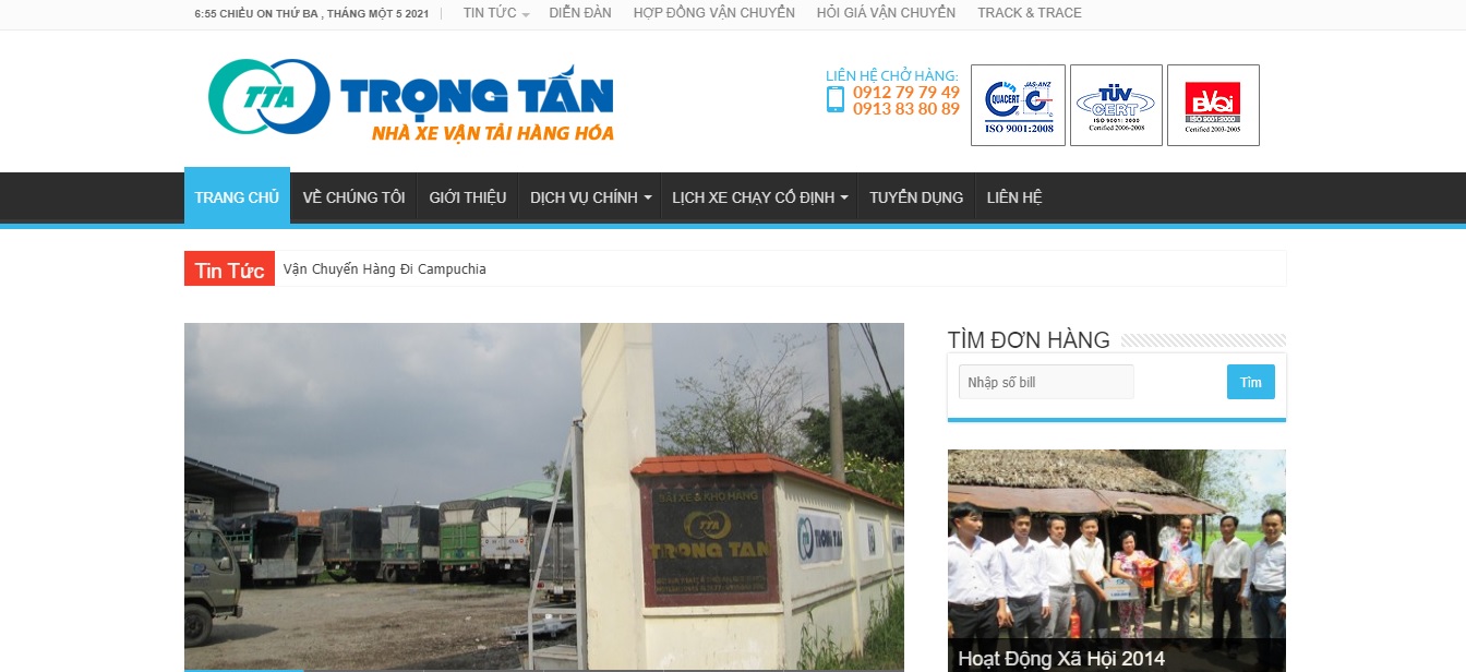 Công ty vận tải TRỌNG TẤN