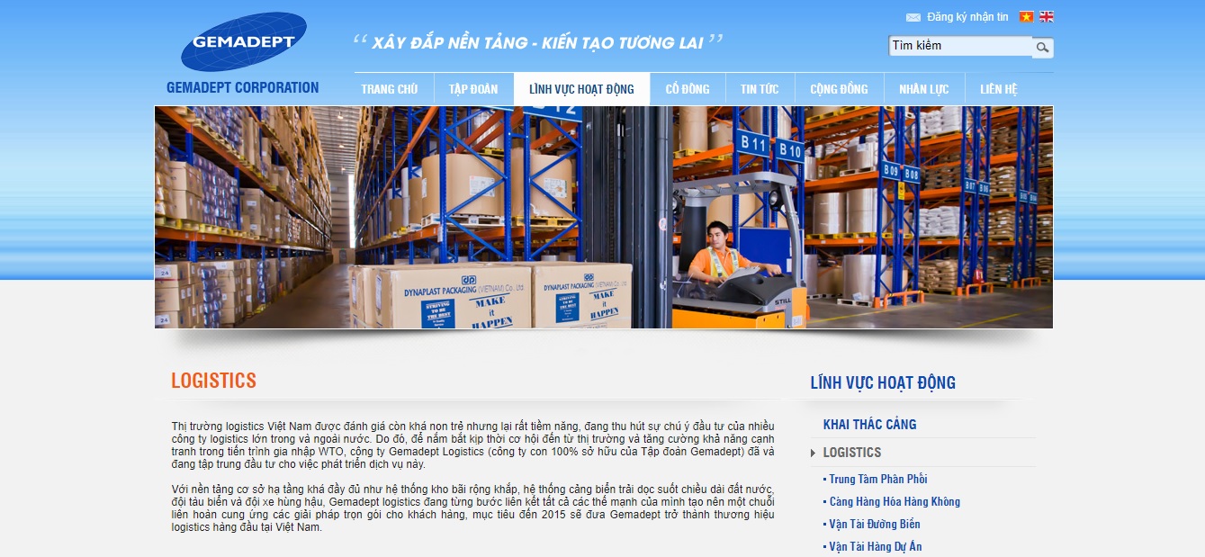 Công ty vận tải và Logistics - Gemadept