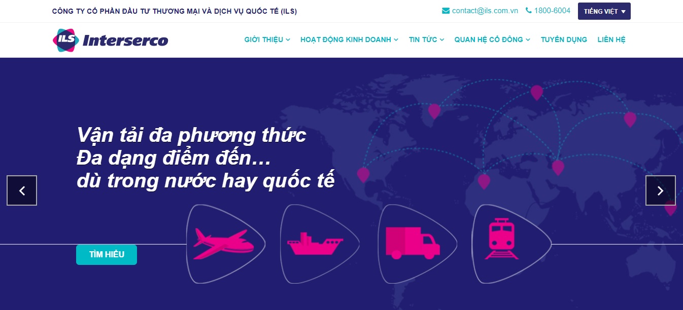 Công ty vận tải và Logistics - Interserco Mỹ Đình
