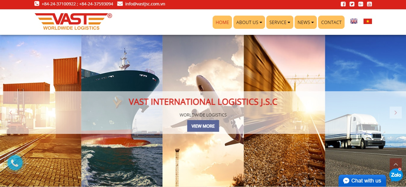 Công ty vận tải và Logistics - VAST INTERNATIONAL LOGISTICS J.S.C