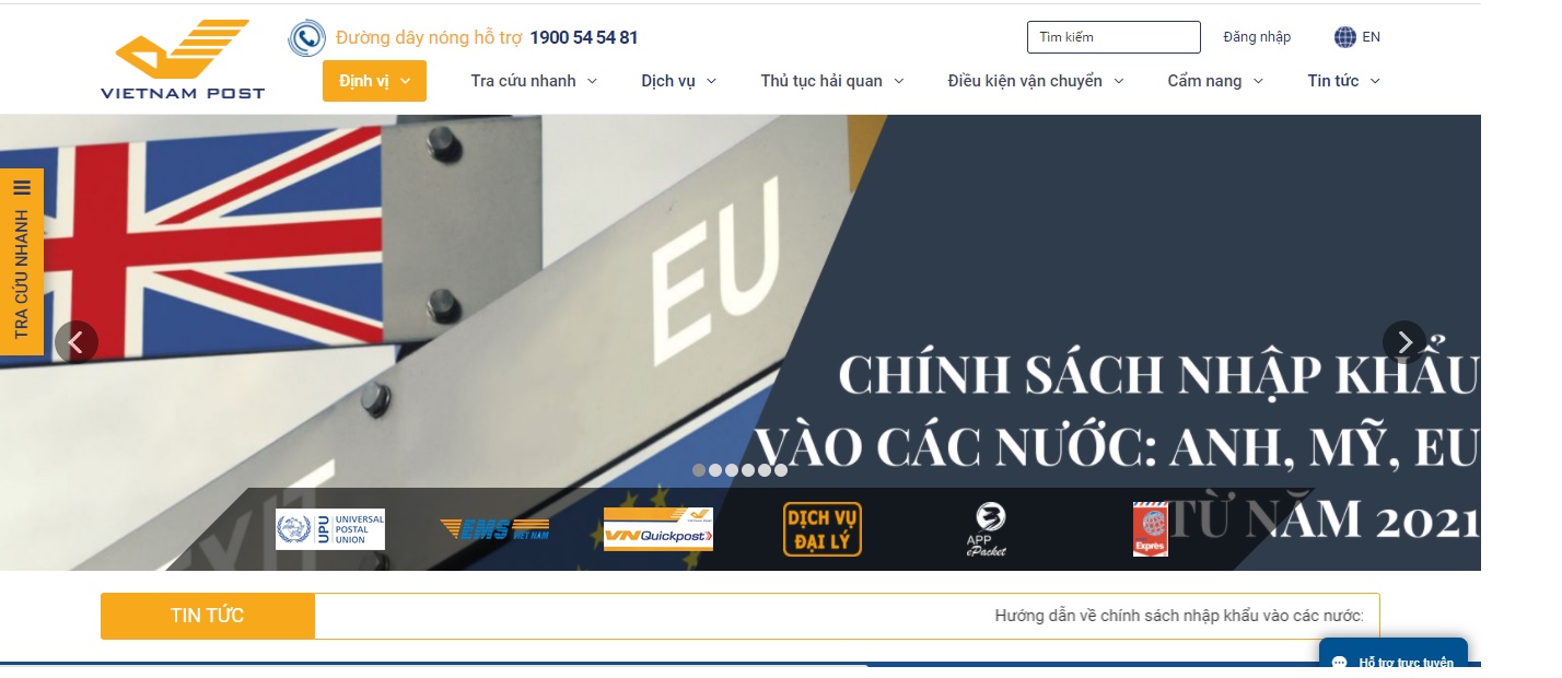 Công ty vận tải và Logistics - Vietnam Post