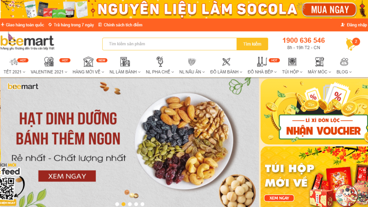 Shop bán nguyên phụ liệu làm bánh Beemart