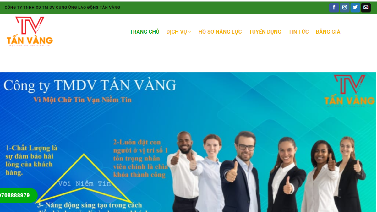 Công ty cung ứng lao động Tấn Vàng