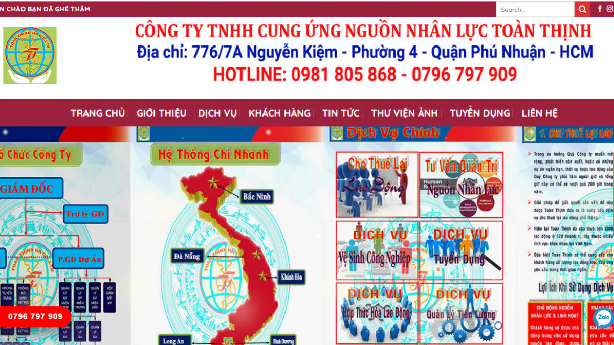 Công ty cung cấp lao động Toàn Thịnh