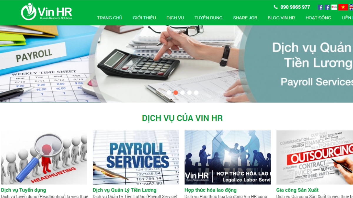 Công ty cung ứng nhân lực Vin HR