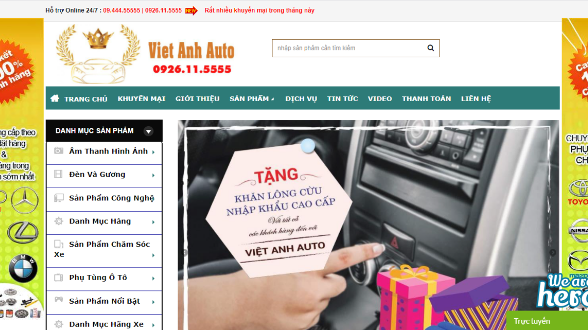 Công ty phụ kiện đồ chơi ô tô Việt Anh Auto