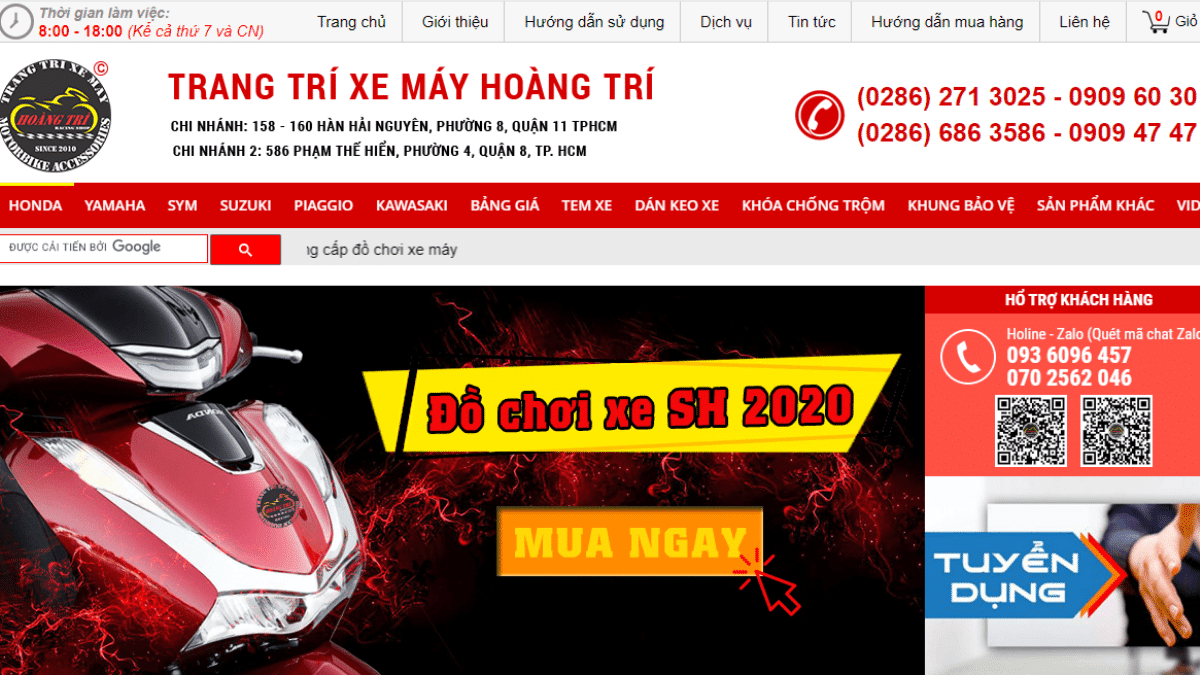 Công ty phụ tùng đồ chơi mô tô Hoàng Trí