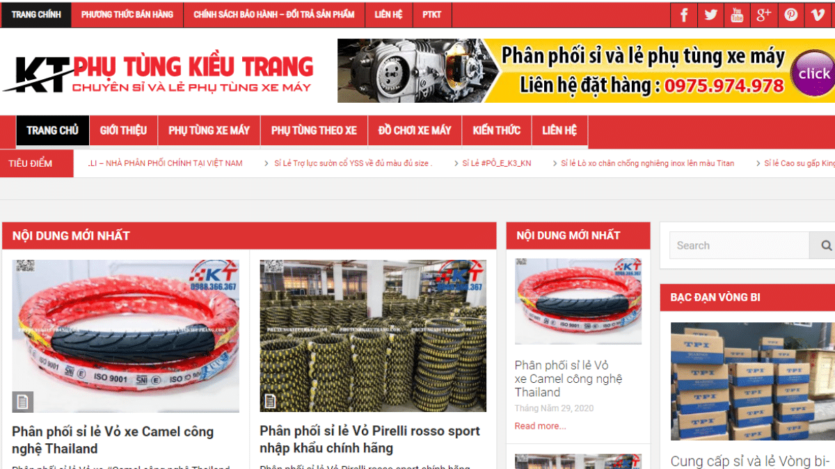 Công ty phụ tùng đồ chơi xe máy Kiều Trang