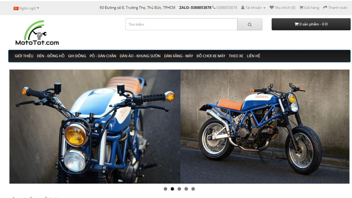 Địa chỉ bán phụ kiện mô tô MotoTot.com