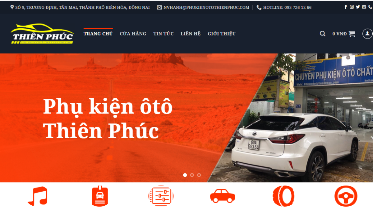 Công ty phụ tùng đồ chơi ô tô Thiên Phúc