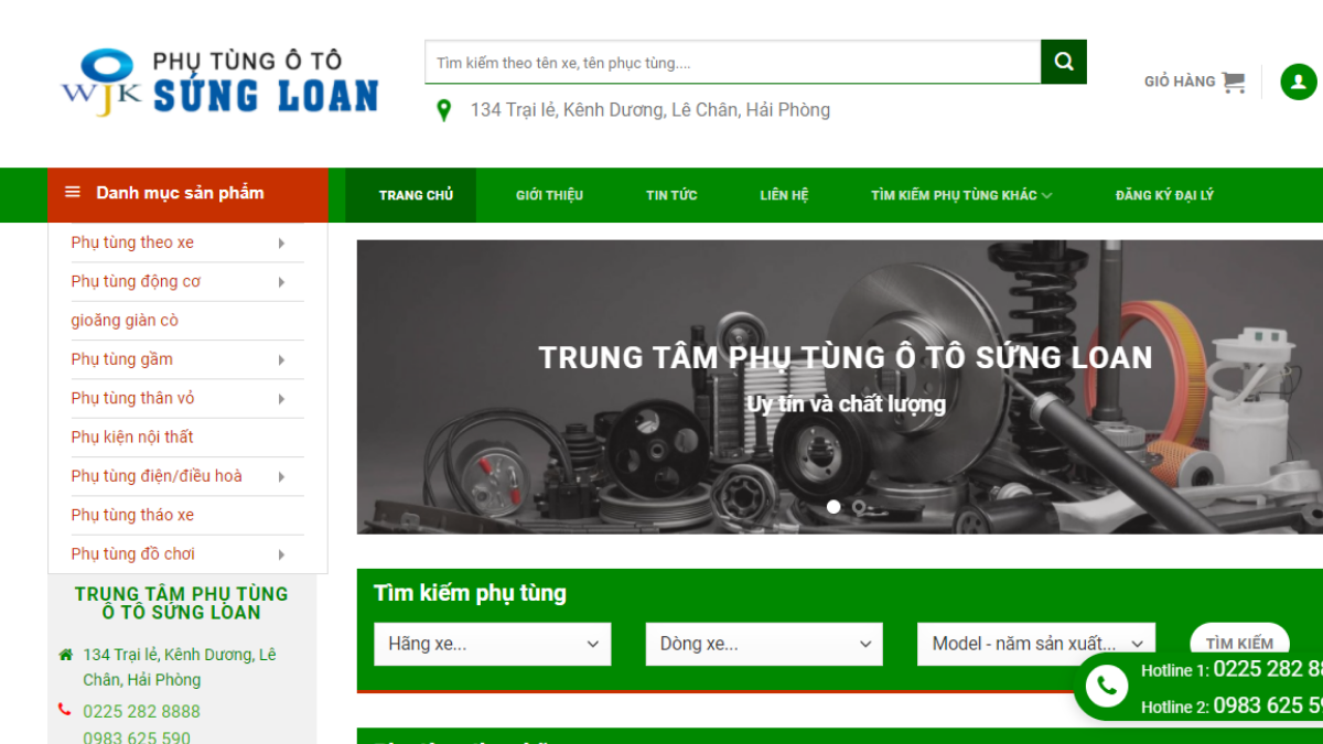Công ty phụ tùng đồ chơi xe hơi Sứng Loan WJK