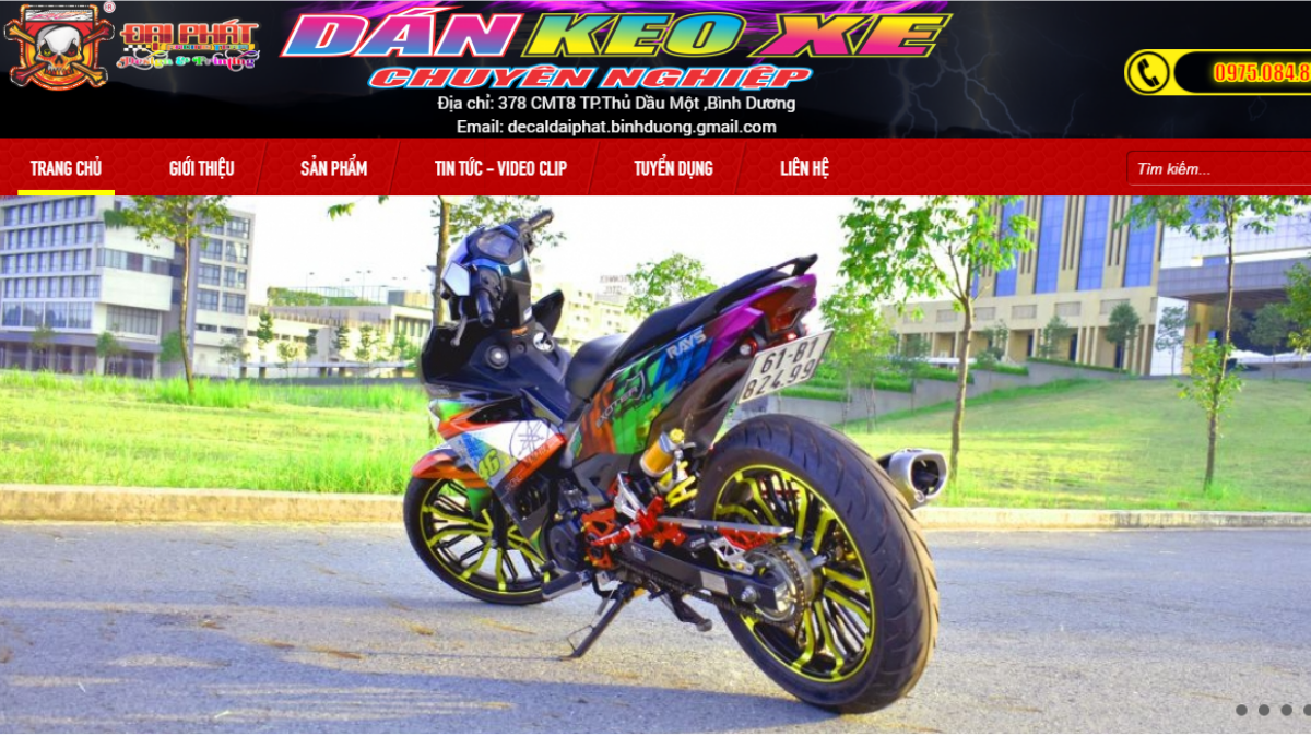 Cửa hàng phụ kiện mô tô xe máy Decal Đại Phát