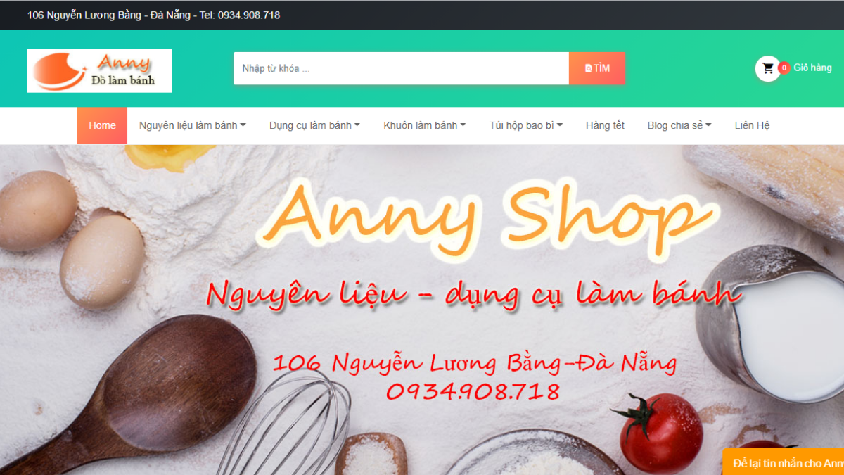 Công ty cung cấp nguyên liệu làm bánh Anny