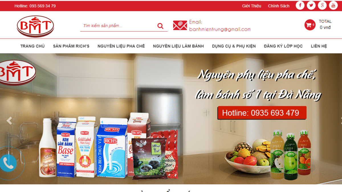 Nhà cung cấp nguyên liệu làm bánh Bánh Miền Trung