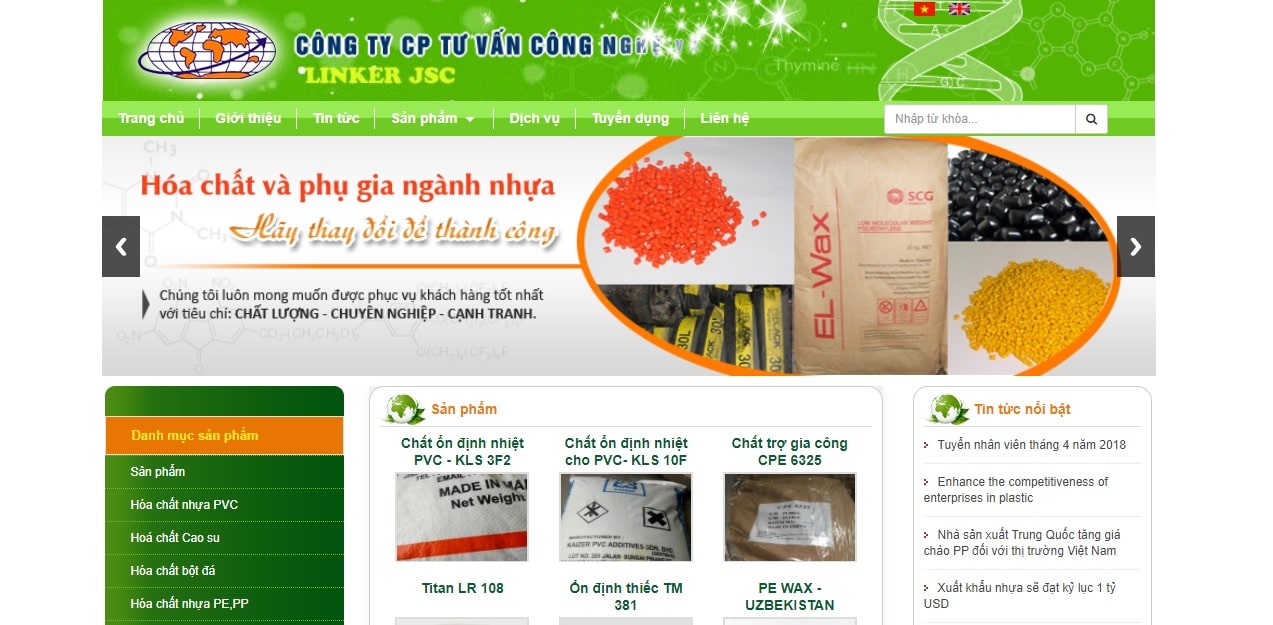 Công ty cung cấp hóa chất - tư vấn Công nghệ & XNK LINKERVN