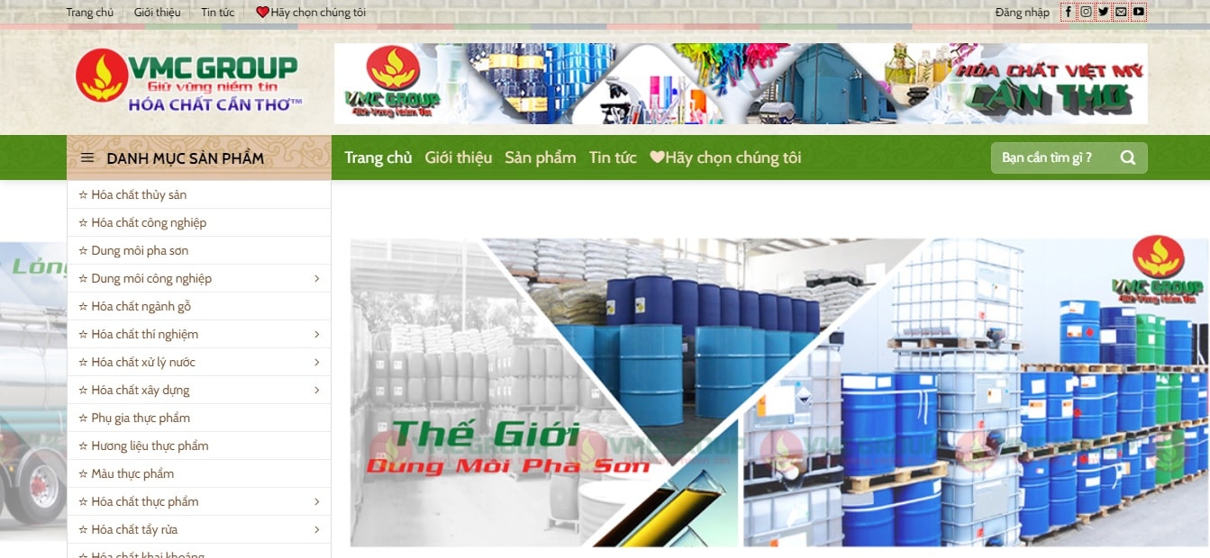 Công ty cung cấp hóa chất công nghiệp Việt Mỹ - VMCGROUP
