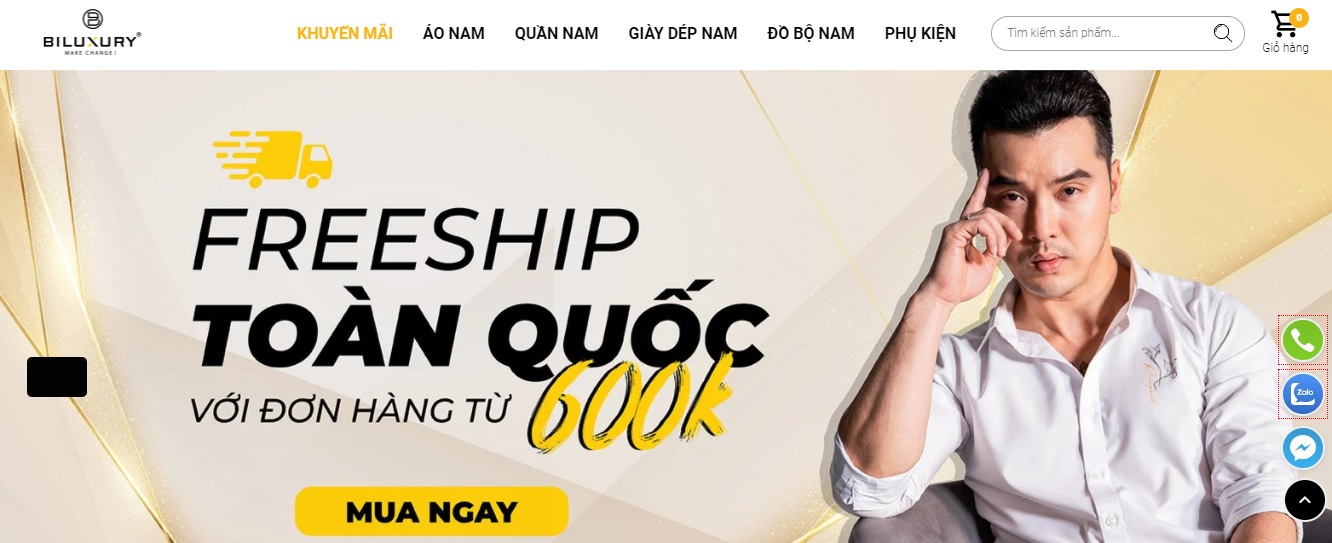 Shop quần áo nam Biluxury