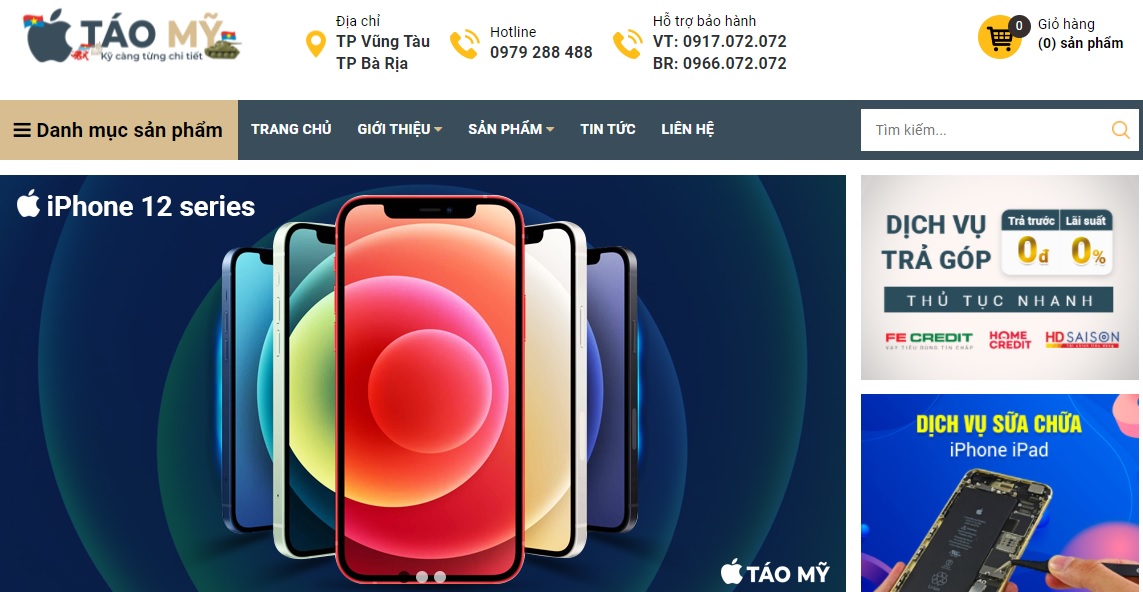 Táo Mỹ là trung tâm sửa điện thoại uy tín tại Bà Rịa - Vũng Tàu