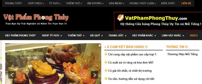 Cửa hàng Vật phẩm phong thủy