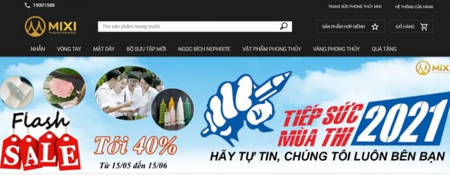 Cửa hàng bán trang sức phong thủy Mixi