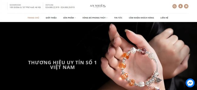 Cửa hàng bán trang sức phong thủy An Nhiên