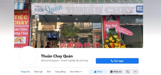 Quán chay ngon Thuần Chay Quán