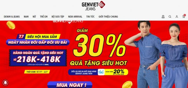 Shop quần áo nữ Genviet