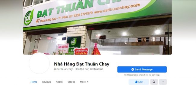 Nhà hàng Đạt Thuần Chay, Vinh