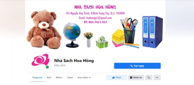 Nhà Sách Hoa Hồng – Quận 2