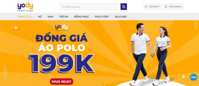 Shop quần áo nữ Yody