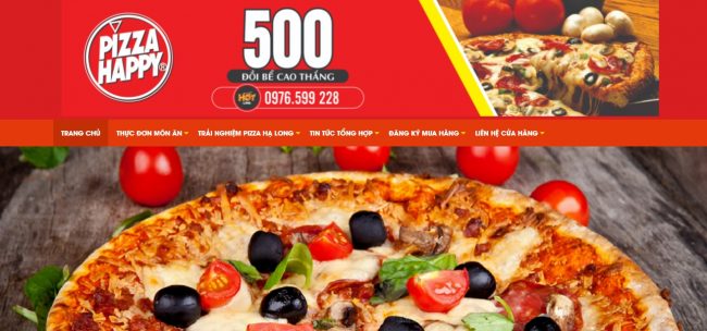 Thương hiệu bánh pizza ngon Pizza Happy